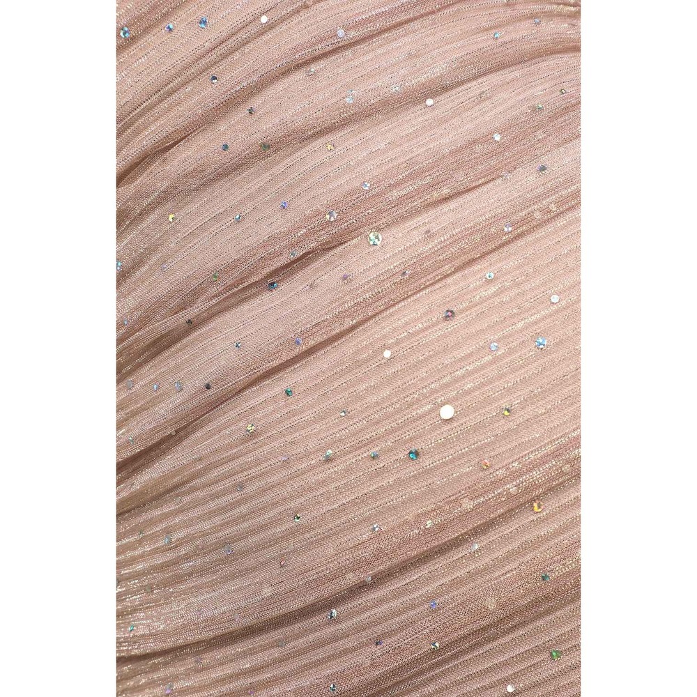 LULU'S Flirty Vibes Mauve Pink Sparkly Ruched Bodycon Mini Dress NWT Size‎ Med - Picture 8 of 16